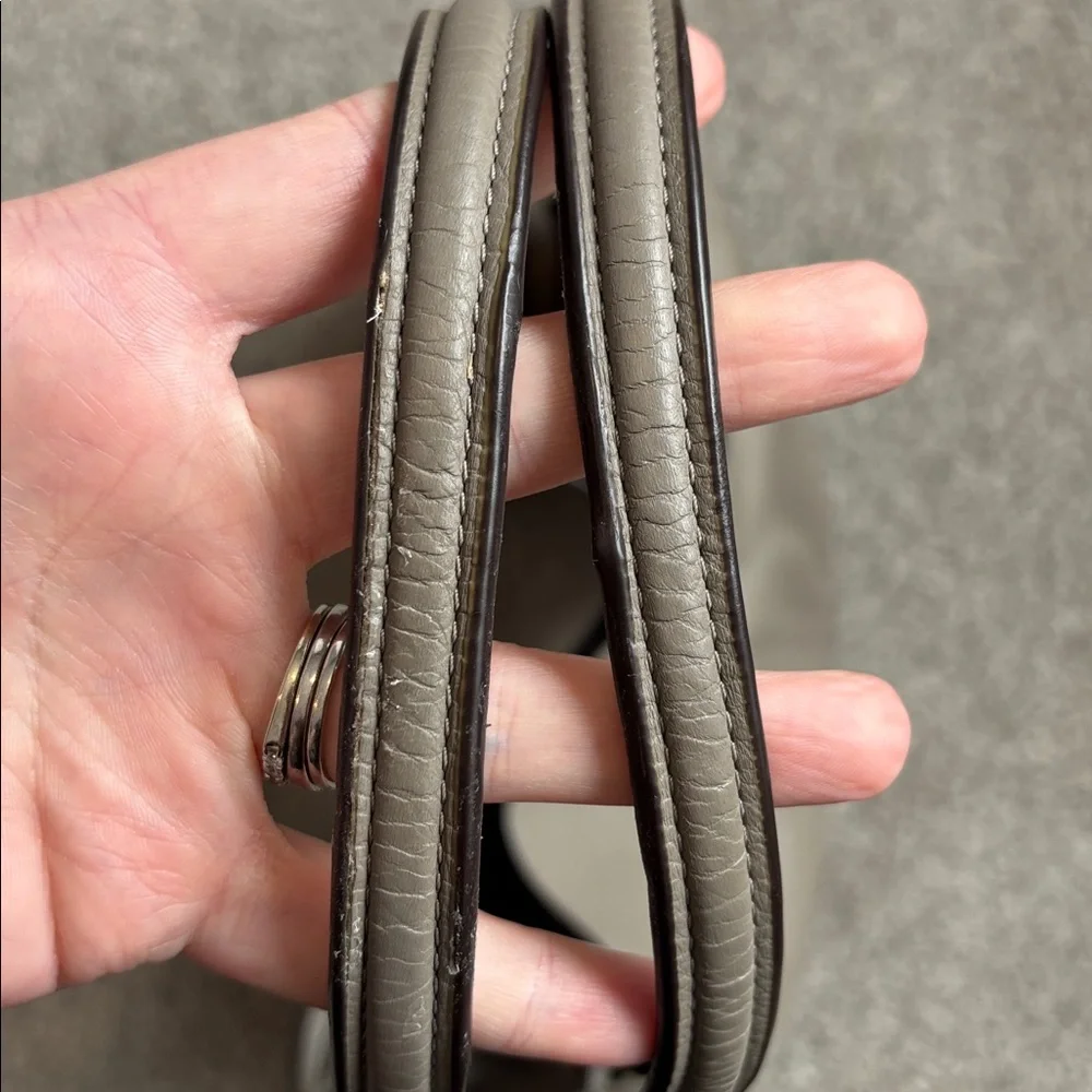 COACH Lexy Fog (Gray) Pebble Leather 3 Compartment Shoulder Bag #F27593 - Picture 3 of 16